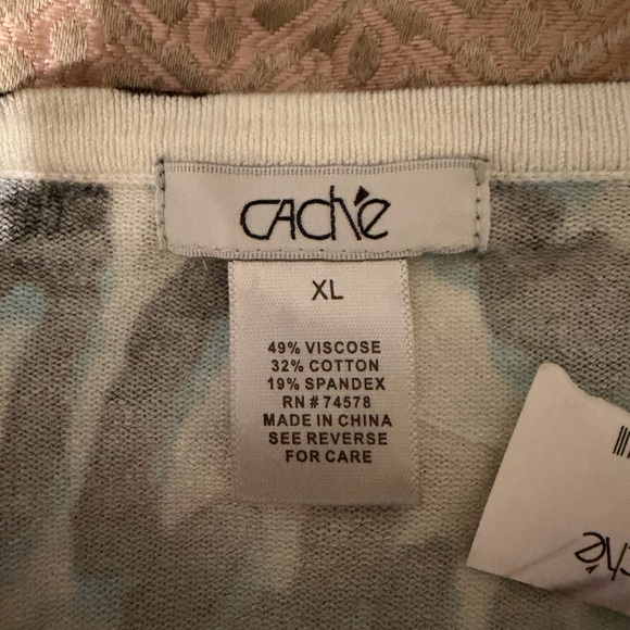 Cache Women's 2pc Set  Leopard Print - Picture 2 of 3